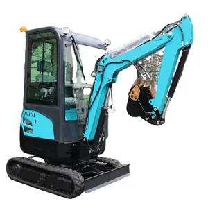 Best Mini excavators crawler small 1.0 ton excavator with attachments Auger Hammer Bucket Raper