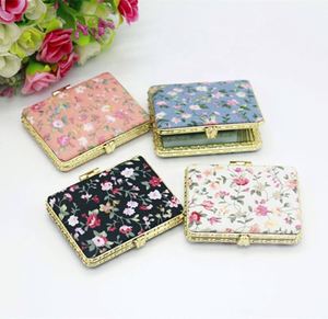 Mini Makeup Pocket Floral Mirror Portable Two-<b>side</b> Folding Make up Mirror Women Vintage Cosmetic Mirrors - Product Image 4