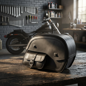 Ensemble de sacoches de selle de moto en cuir PU HMB-4136A, sac de voyage, sacoches de selle de moto - Product Image 2