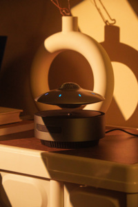 Loa Bluetooth UFO tối giản, bền bỉ, công nghệ cao với đèn LED nhấp nháy, điều khiển cảm ứng, tự động nâng hạ để nghe nhạc radio - Product Image 6