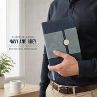 Carnet A5 personnalisé avec logo, couverture rigide en cuir PU de qualité supérieure, pages lignées, fermeture magnétique, pages imprimées par UV/numérique/sublimation pour usage professionnel