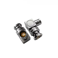Adaptateur Mâle 3 Fentes vers Femelle 3 Broches TRB, Adaptateur RF à Angle Droit, Connecteur Coaxial TRB BNC Twinaxial/Triaxial
