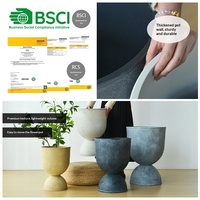 Pot de fleurs rétro minimaliste en forme de trophée, bol à trésors d'intérieur, décoration de plantes vertes pour salon, pot de fleurs d'extérieur