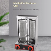 Grill à Kebab Commercial à Gaz en Promotion, Machine à Shawarma du Moyen-Orient pour Équipement de Cuisine Hôtelière