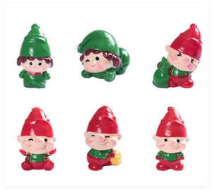 3DミニGnome女の子サンタクロース樹脂像クリスマス置物DIYキット子供用バス爆弾おもちゃクリスマス装飾樹脂工芸品 - Product Image 5