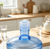 Bouchon de bouteille de 5 gallons pour distributeur d'eau avec anneau de traction, conception à languette d'ouverture facile et couvercle réutilisable