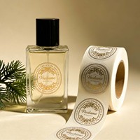 Étiquette de bouteille personnalisée adhésive et imperméable, étiquette cosmétique à estampage à chaud, produits d'étiquetage en feuille d'or, autocollant pour flacon de parfum