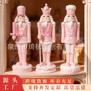 ตุ๊กตาทหารนัทแครกเกอร์ทำจากเรซิ่นรูปเค้กครีมวอลนัท ขนาด 7 นิ้ว สไตล์ยุโรป ของตกแต่งภายในบ้าน ของขวัญ - Product Image 5