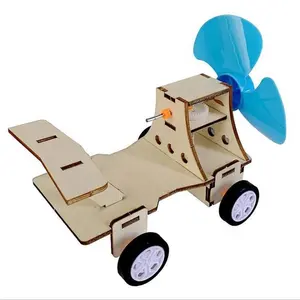 新品上市科学实验DIY组装电动车风电物理实验学习学生小孩益智玩具