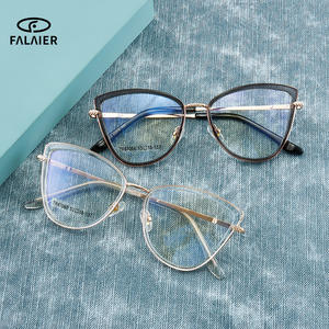 Montures de lunettes Falai Cat Eye Tr90, monture complète, protection anti-lumière bleue, unisexe 87066 - Product Image 3