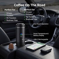 Machine à expresso portable 3-en-1, cafetière électrique 20 bars, machine à expresso auto-chauffante pour voiture, camping, bureau