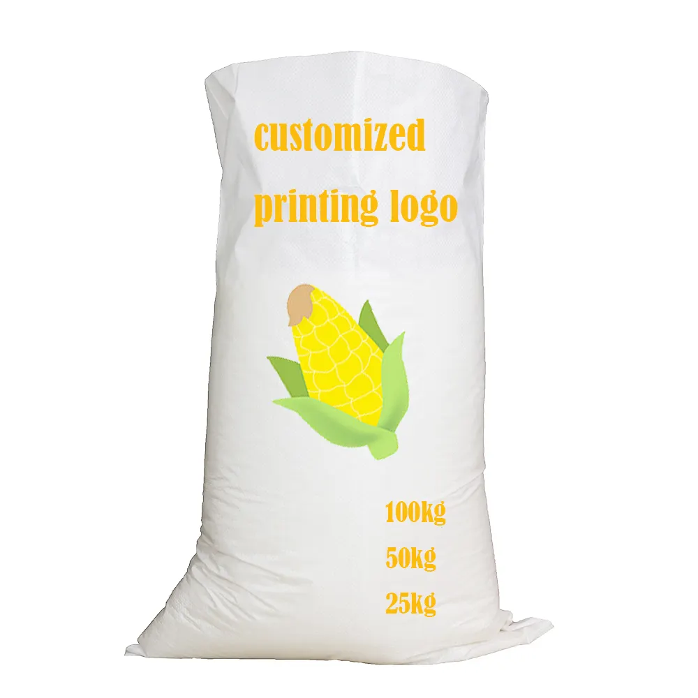 Özel lamine dokuma 25 kg kullanımlık plastik polipropilen pirinç kum ambalaj çanta 50 kg 25 kg 5 kg 10kg pp dokuma çuval 100kg