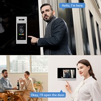 7 inch IP video-intercomsysteem met touchscreen, deurtelefoonset en ingebouwde camera voor appartementen