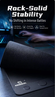 Tapis de souris sans fil en verre trempé 3-en-1 de qualité supérieure, station de charge rapide 15W pour smartphone, montre et écouteurs sans fil