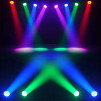19 projecteurs LED Wash à tête mobile 15W RGBW avec zoom, contrôle DMX512, température de couleur réglable 2500-8000K pour discothèques, clubs et mariages