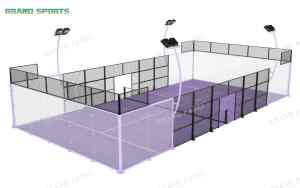Venta al por mayor directa de fábrica: Cancha de pádel panorámica personalizada para clubes de pádel en Indonesia, MOQ bajo de <span class=keywords><strong>1</strong></span> set - Product Image 3