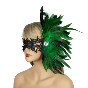 قناع كلاسيكي أنيق للفتيات والبالغات مزين بالريش باللونين الأسود والأبيض بتصميم خالد لحفلات البندقية والمناسبات الرسمية - Product Image 6