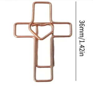 Marcapáginas con Clip Metálico en Forma <span class=keywords><strong>de</strong></span> Alas <span class=keywords><strong>de</strong></span> Ángel, Diseño <span class=keywords><strong>de</strong></span> Logotipo Personalizado, Ecológico, Clip Metálico en Forma <span class=keywords><strong>de</strong></span> Cruz - Product Image 2