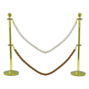 Innovador Poste de Control de Filas con Cuerda Dorada, Poste de Separación para Alfombra Roja, Barrera de 5m con Cuerdas para Frankfort - Product Image 3