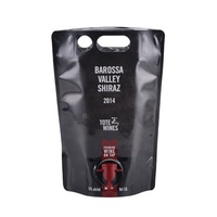 Sac debout en aluminium de 1L 3L 5L pour distributeur de jus et de vin rouge personnalisé dans une boîte pochette pour boisson sac de jus dans une boîte avec valve