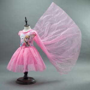 Dernier modèle <span class=keywords><strong>de</strong></span> couleur bleue <span class=keywords><strong>de</strong></span> conception boutique elsa robe <span class=keywords><strong>de</strong></span> sexe cosplay costume congelé pour les enfants - Product Image 1