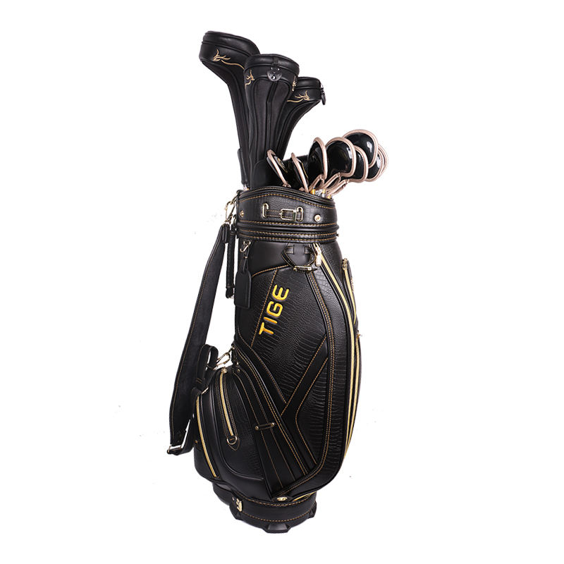 高品質OEMゴルフクラブセット超高級ゴールデンカラーメンズゴルフ