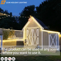 Guirlande lumineuse LED extérieure pour Noël, décoration de jardin, étanche, blanc chaud