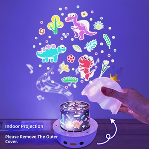 Proyector de Cielo Estrellado de Plástico con Ocho Canciones, Control Remoto, Rotación, Recargable, Lámpara de Atmósfera Nocturna para Dormitorio - Product Image 2