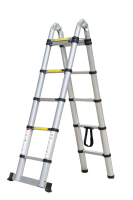 Marchepieds antidérapants EN131, échelle combinée en aluminium robuste avec sangle de sécurité, pour usage domestique et industriel