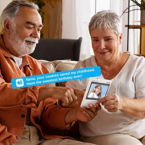 Thiệp chúc mừng có thể ghi âm giọng nói 60 giây, tin nhắn thoại tùy chỉnh, thiệp ảnh có thể ghi âm giọng nói - Product Image 2