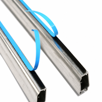 Barre d'espacement en aluminium pour verre isolant à double vitrage à bord chaud, profil creux, longueur et couleur personnalisées, fabricant