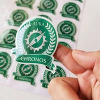 Autocollant en résine gel 3D de haute qualité, logo personnalisé, étiquette imprimée en relief, imperméable