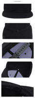Casquette de baseball 6 panneaux vierge en coton avec logo brodé en 3D, ajustable, vente en gros