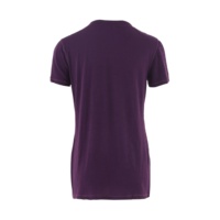 T-shirt décontracté à manches courtes et col rond de couleur unie pour femmes-Style long
