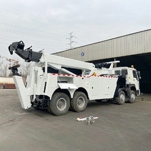 Camion de dépannage rotatif HOWO 50 tonnes 8x4 360, directement de l'usine °   Véhicule de récupération robuste pour le sauvetage sur autoroute et industriel - Product Image 1