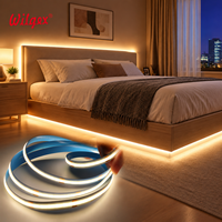 Bande LED COB personnalisable de 5 m, CRI élevé 90, 3000K 4000K 6000K, ruban flexible pour l'éclairage des vitrines de galerie