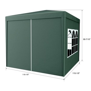 10x10FT Modern Outdoor <b>Party</b> Tent Stainless Steel Heavy-Duty Wedding Canopy <b>Gazebo</b> 4 Removable Sidewalls Outdoor Furniture - Product Image 5
