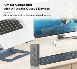 Loại C Cổng Thanh Âm Thanh <span class=keywords><strong>Bluetooth</strong></span> <span class=keywords><strong>Transmitter</strong></span> Không Dây Xe MP3 Máy Nghe Nhạc FM <span class=keywords><strong>Transmitter</strong></span> APTX Độ Trễ Thấp - Product Image 5