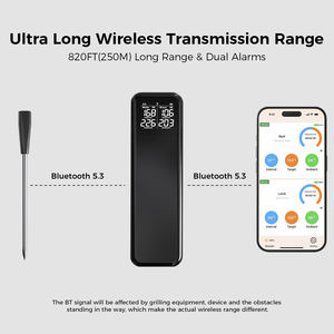 Termômetro <span class=keywords><strong>Digital</strong></span> Sem Fio para Carne, Melhor Vendedor, Termômetro de Cozinha com Sensor de Alta Precisão Duplo - Product Image 3