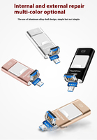 Flash Drive Metal USB 3.0 Type-C Longima dengan Logo & Warna yang Dapat Disesuaikan, Chip GradeA, Kapasitas 1GB-2TB untuk Android/PC/Tablet