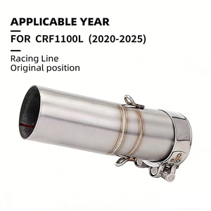 Tuyau de raccordement intermédiaire 51 mm pour échappement moto Africa Twin 2020 2021 2022, adaptateur de section de <span class=keywords><strong>tube</strong></span> de liaison pour CRF1100 CRF1100L - Product Image 1