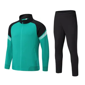 Autumn/winter New Style Zipper Sports Tech Training Custom Logo Soccer Sportswear 100% Polyester Tracksuit