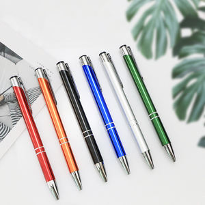 Barre en aluminium Push-<span class=keywords><strong>Action</strong></span> multicolore, stylo à bille rétractable en métal à pointe Fine, stylo publicitaire Logo personnalisé - Product Image 3