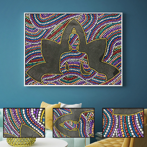 Diamond <strong>Painting</strong> 5D Special Shape Lotus <strong>Buddha</strong> Statue Diamond Embroidery DIY Adult or Children Handmade Rhinestone <strong>Painting</strong> - Product Image 1
