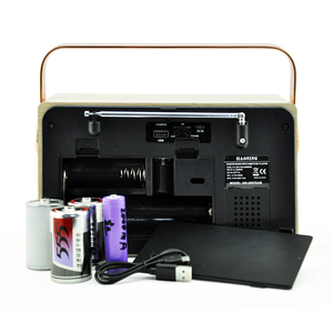 HN-2037DAB European HOT SALE <strong>Dab</strong> Speaker Retro Wooden Case <strong>Rechargeable</strong> LCD Display Tuning Fm <strong>Radios</strong> - Product Image 5