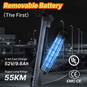 Kixin D01ใหม่สกู๊ตเตอร์ไฟฟ้าพับได้เร็ว52V 11นิ้วสำหรับผู้ใหญ่ X9 X9 - Product Image 3