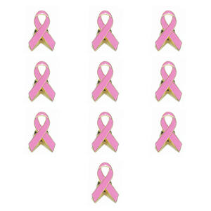 Épingles de ruban rose Offre Spéciale insigne de broche de cancer du sein personnalisé émail doux épinglette de sensibilisation sida - Product Image 6