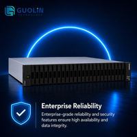 Lenovo ThinkSystem DE4800H 4U60 Hybride Flash Array 128 Go Double Contrôleur, 25/10GbE ISCSI 16/32Gb FC 12Gb SAS, 300 Disques 7.2PB