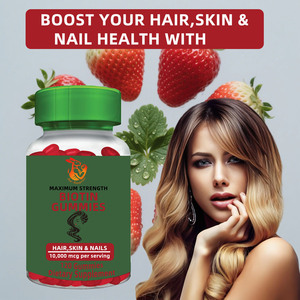 Top Selling Premium Biotin Gummies Supports Collagen Production & <b>Metabolism</b> Strawberry Flavor Private Label Gummies - Product Image 4