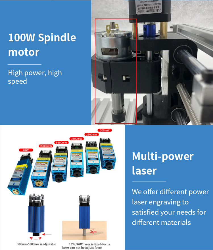 15000MW Blau Blue Laser Graviermaschine Cutter CNC Lazer